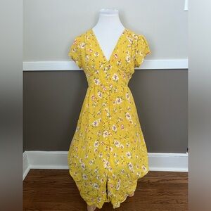 Yellow Floral Dress